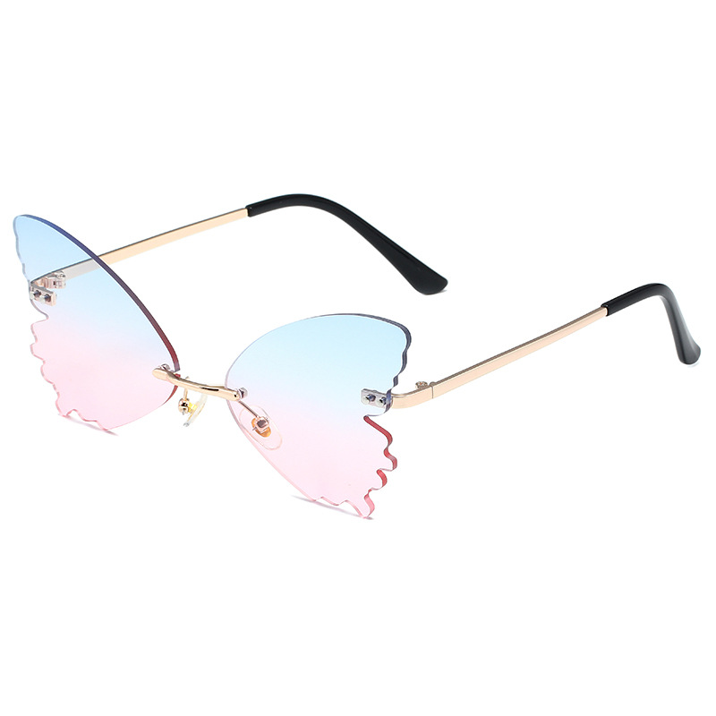 Sweet Minimalist Butterfly Pc Special-Shaped Mirror Frameless Glasses
