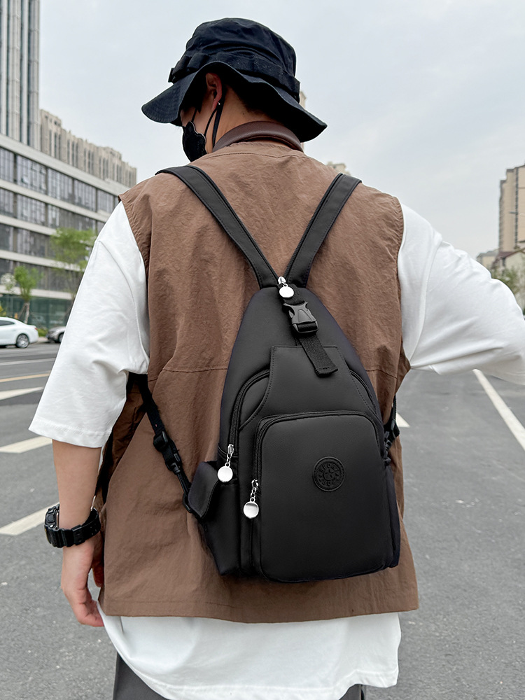 Multifunctional Sport Backpack Oxford Cloth Waterproof Lightweight Outdoor Chest Bag Casual Crossbody Bag For Men Women Travel Multi Pockets Bag