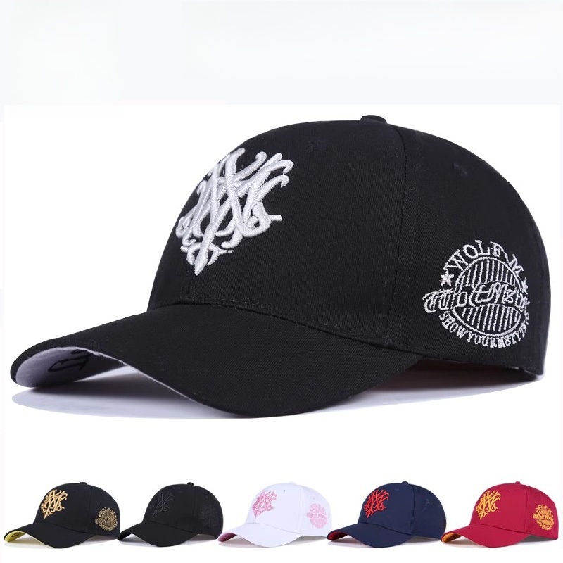 Outdoor Sports Cotton Twill Baseball Cap Sun Protection Breathable Embroidered Hip Hop Streetwear Adjustable Snapback Hat For Men Women