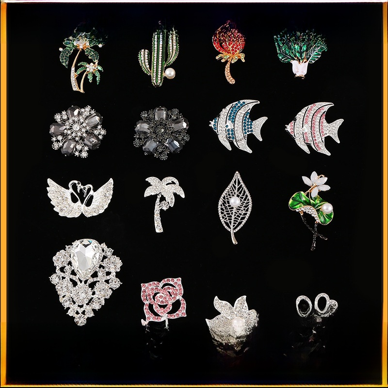 DIY Alloy Rhinestone Charms Sparkling Flower Swan Cactus Coconut Tree Fish Squirrel Enamel Faux Pearl Decorative Accessories For Phone Case Shoes Bag Clothing Decoration Women Kids Handmade Craft Supplies