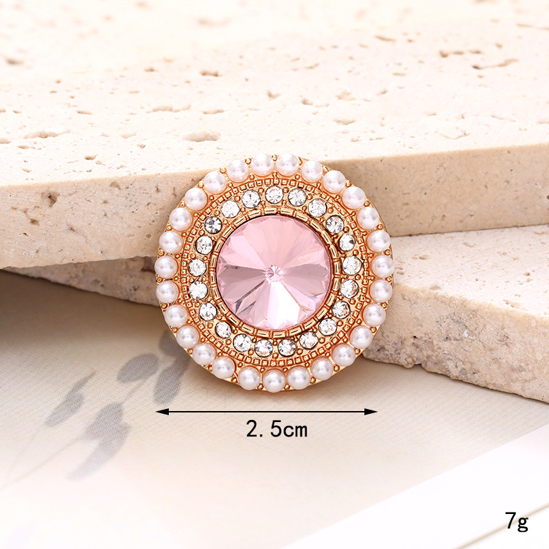Vintage Alloy Rhinestone Faux Pearl Shoe Charms DIY Clog Decoration Accessories For Jewelry Making Brooches Phone Cases Gift For Women