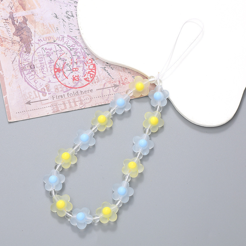 Blue and Yellow Flower Beaded (K2592)