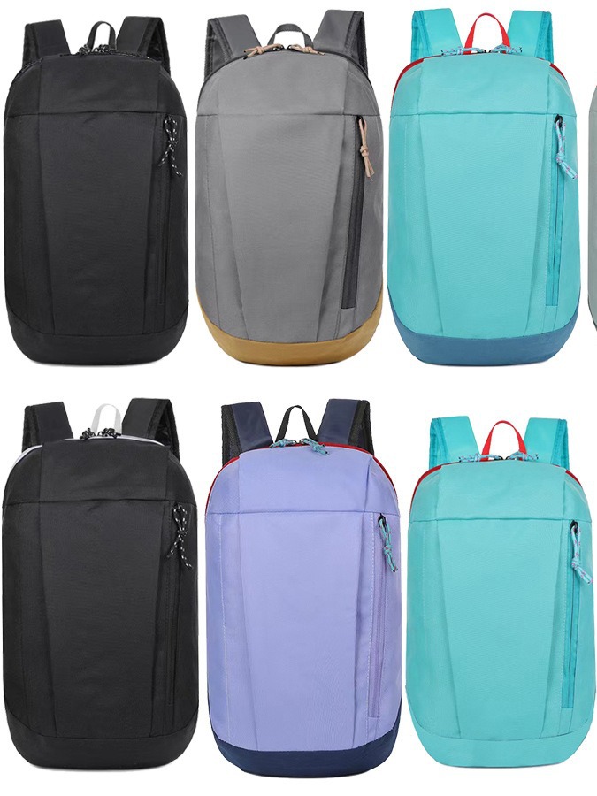 10L Lightweight Outdoor Sport Backpack For Men Women Waterproof Oxford Cloth Hiking Travel Daypack With Sports Print Multi-Color Small School Bag