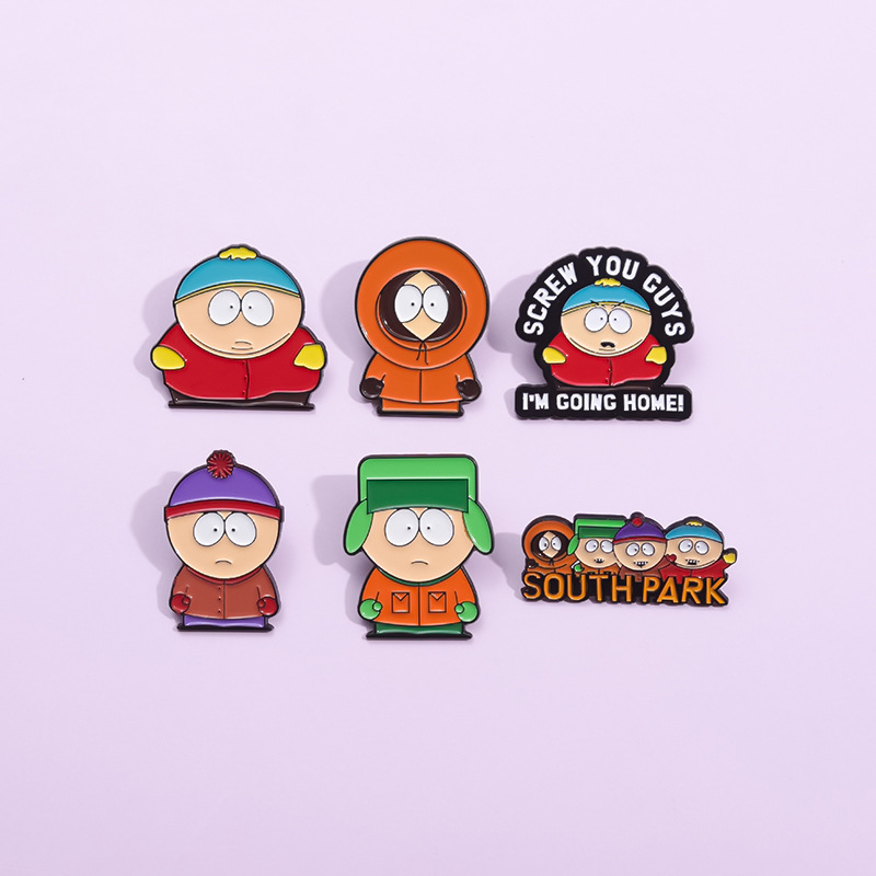 Cartoon Anime Enamel Pin Alloy Badge Brooch Funny Lettering Lapel Pins For Clothing Backpack Jacket Accessories Cute Fashion Jewelry For Men Women Kids