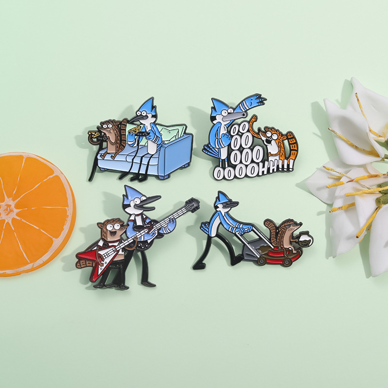 Funny Cartoon Character Enamel Pins Alloy Metal Badges Personalized Scene Brooches For Clothes Backpack Backpack Hat Decor Jewelry Accessories For Men Women