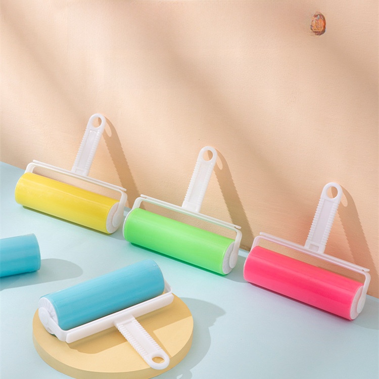 Washable Lint Roller Reusable Hair Remover Brush Sticky Roller For Clothes Pet Hair Furniture Cleaning Tools Portable Dust Remover With Cover