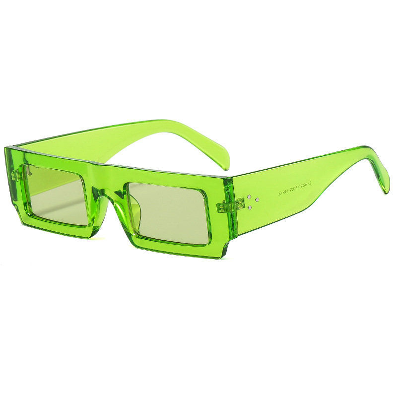 Wholesale Rectangle Sunglasses with Retro Thick Frame UV400 Protection - Everful