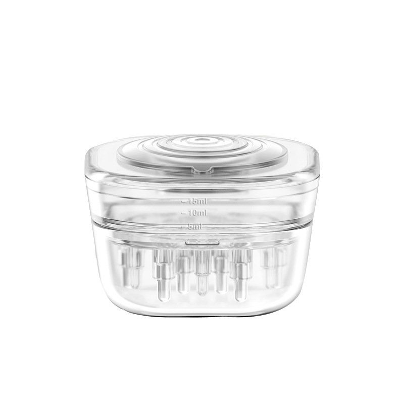 15ml Portable Scalp Applicator Liquid Guide Comb Hair Growth Oil Treatment Massage Roller Ball Transparent Scalp Care Tool With Syringe For Men Women