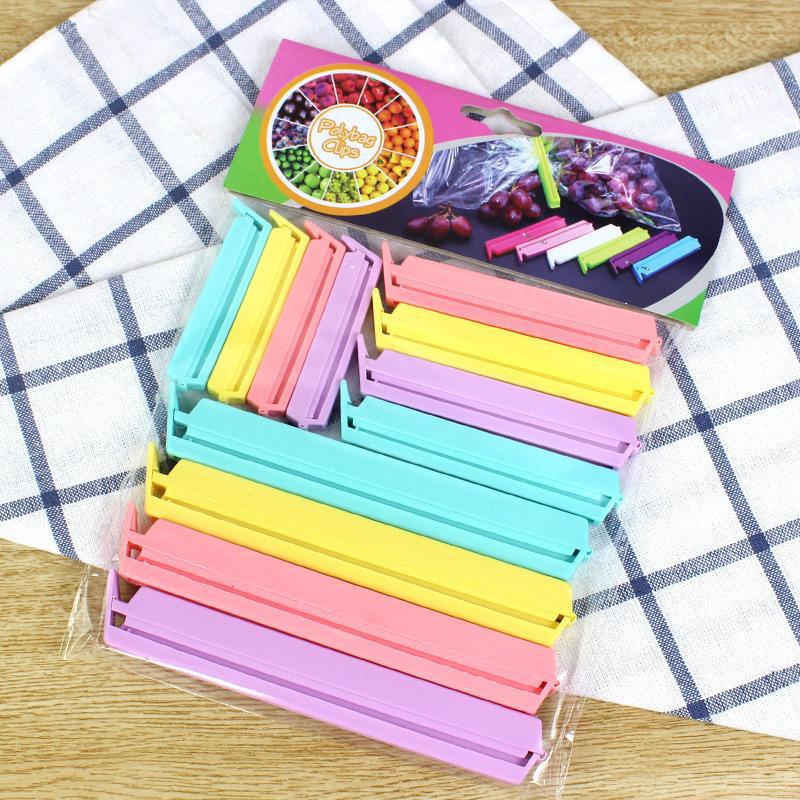 Multi-Color Plastic Food Sealing Clips For Snacks Bag Moisture-Proof Fresh-Keeping Sealing Clamps For Home Kitchen Storage Organization Accessories