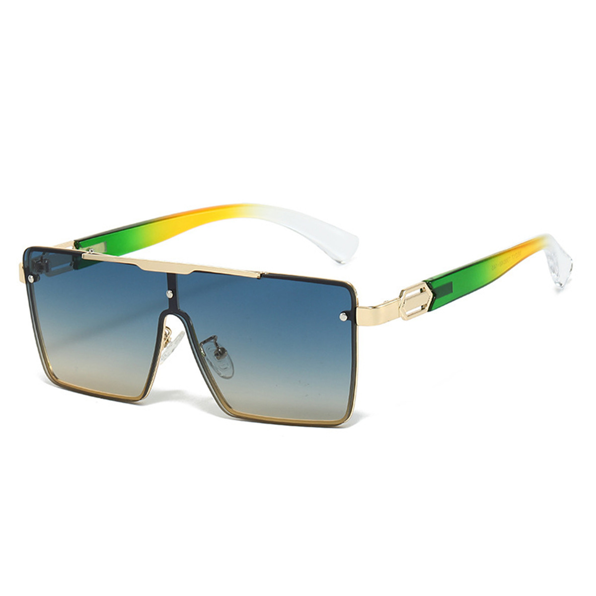 Wholesale Oversized Square Sunglasses Metal Frame UV400 For Women Men - Everful