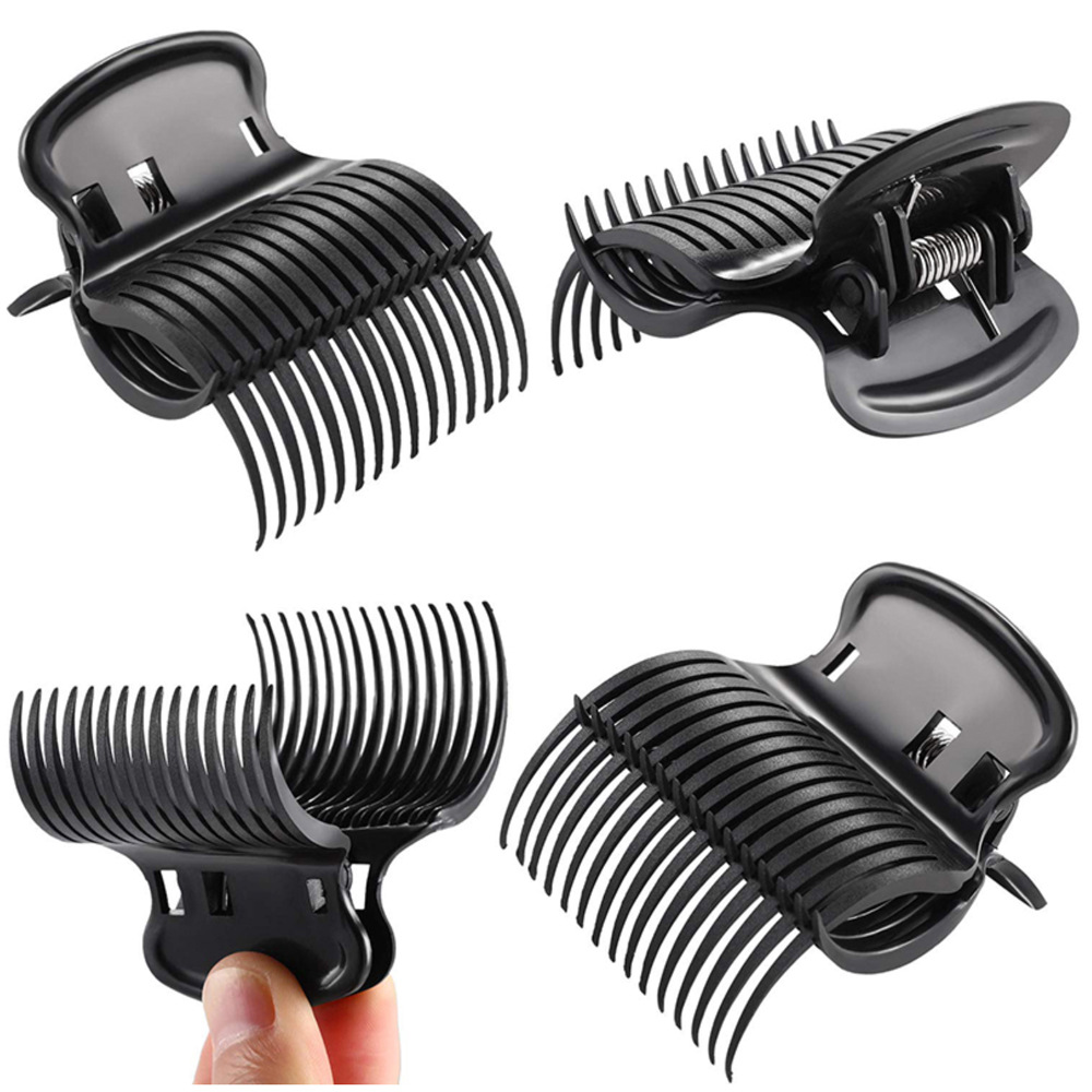 12Pcs Professional Salon S-Type Claw Hair Clips Heat Resistant ABS Plastic Sectioning Styling Clips For Perming Curling Women Hairdressing Tools Hair Accessories