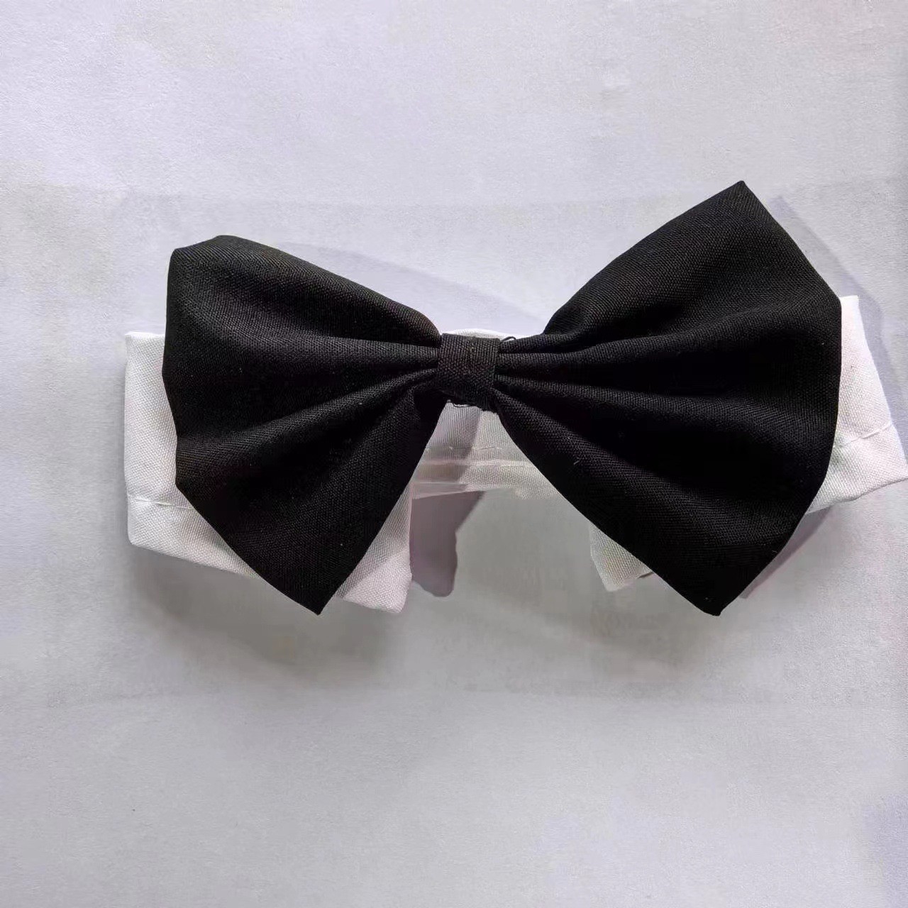 Adjustable Pet Tie And Bow Tie Set Polyester Tuxedo Collar For Small Medium Dogs Cats Wedding Birthday Party Gentleman British Style Accessories