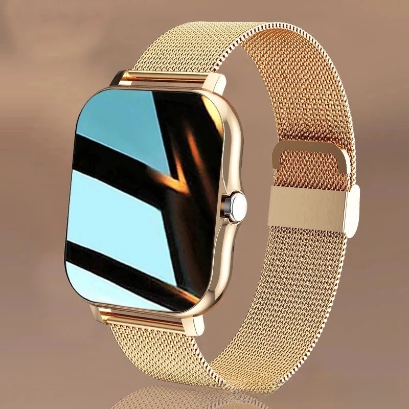 1.83 Inch Smart Watch Bluetooth Call Heart Rate Blood Oxygen Monitor Sports Fitness Tracker Waterproof Alloy Case Silicone Metal Strap Smartwatch