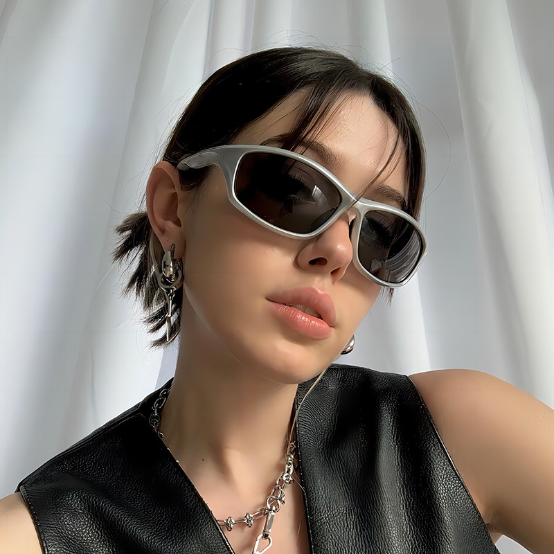 Wholesale Y2K Cyberpunk Wrap Around Sports Sunglasses UV400 Protection - Everful