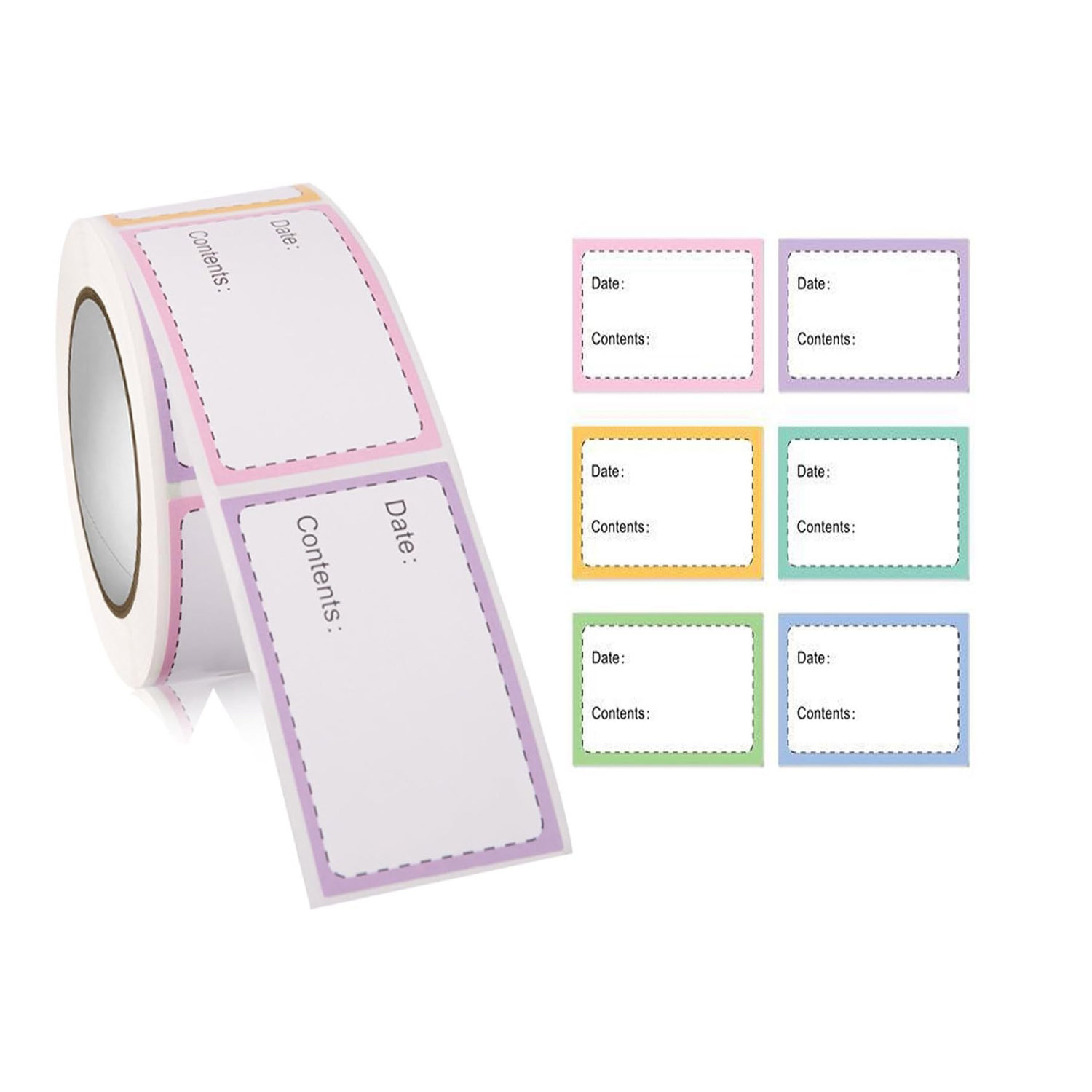 Self-Adhesive Food Date Labels Removable Marking Stickers For Mason Jars Canning Pantry Storage Organization Kitchen Bottle Tags With Date And Contents Fields Fruit Star Pattern