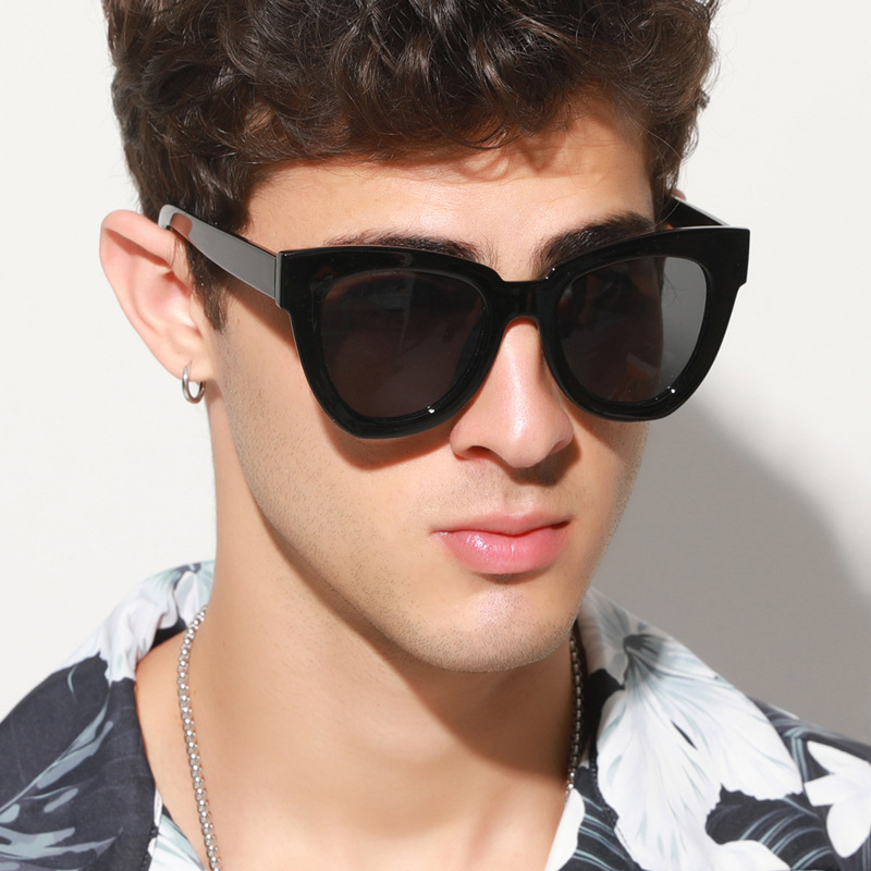Wholesale Fashion Oversized Cat Eye Sunglasses With Retro Thick Frame - Everful