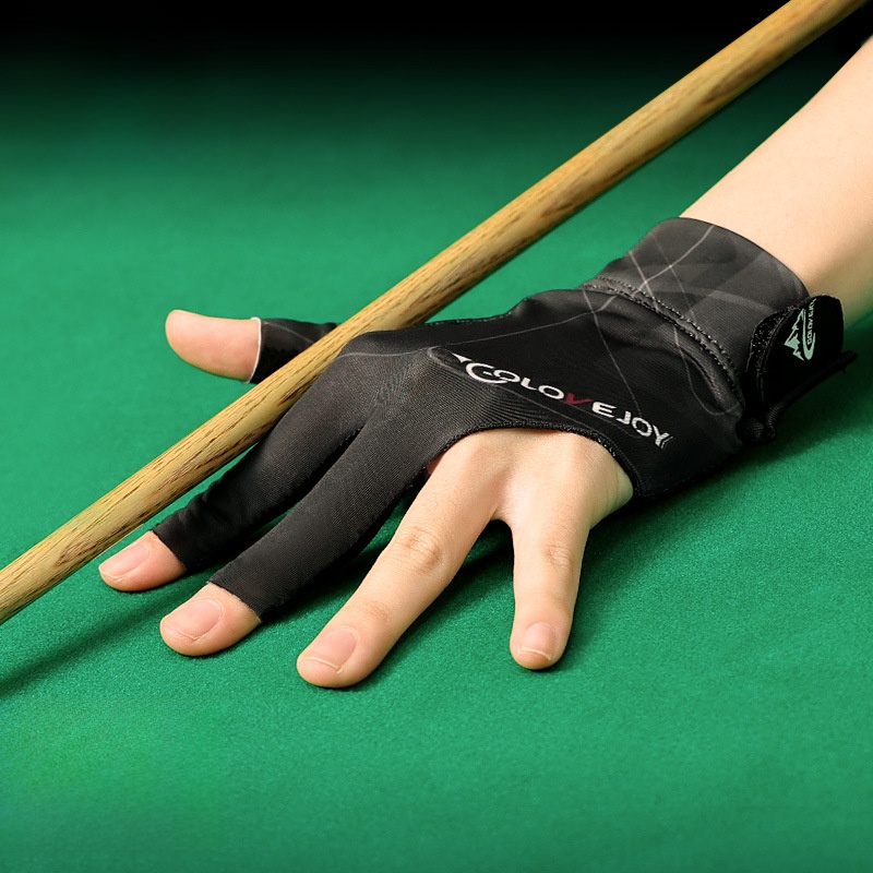Professional Billiards Glove 3 Finger Open Snooker Pool Gloves Breathable Spandex Lycra Non-slip Left Right Hand For Men Women Sports Accessories