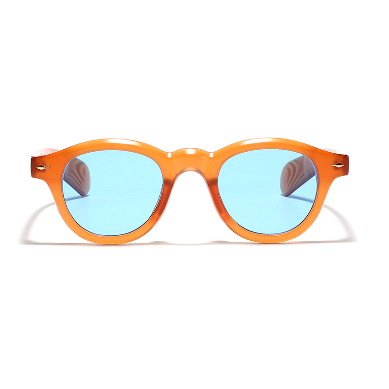 Wholesale Vintage Round Sunglasses PC Frame with UV400 Protection - Everful