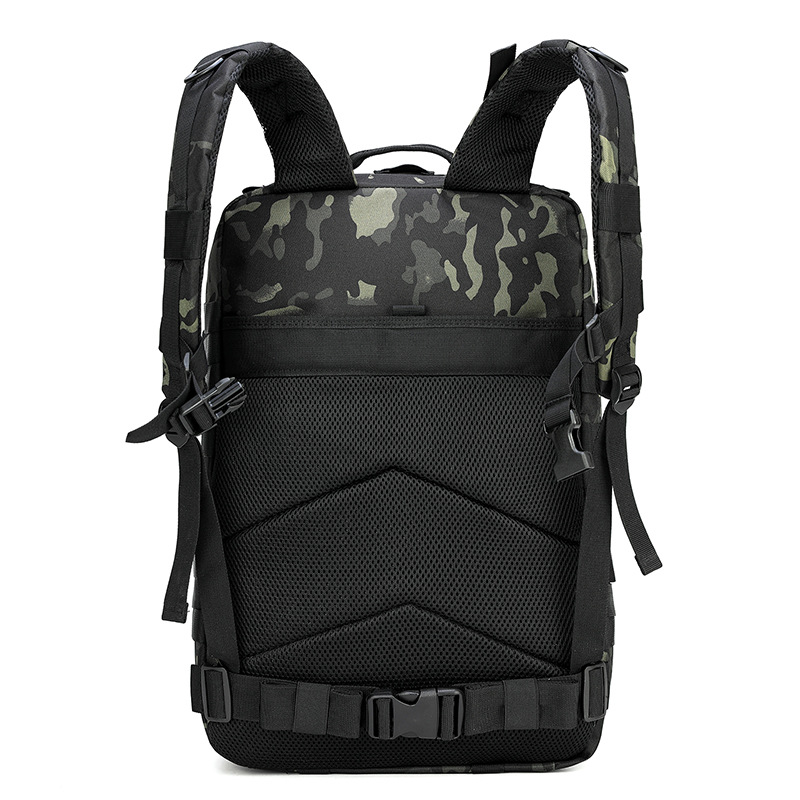 Tactical Backpack 45L Large Capacity 900D Oxford Waterproof Outdoor Hiking Trekking Rucksack With MOLLE System For Travel Camping Combat Training Men Women