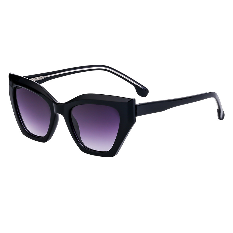 Women Trendy Cat Eye Sunglasses Retro PC Frame UV400 Gradient Lens Fashion Outdoor Street Wear Eyewear Beach Party Sunglasses
