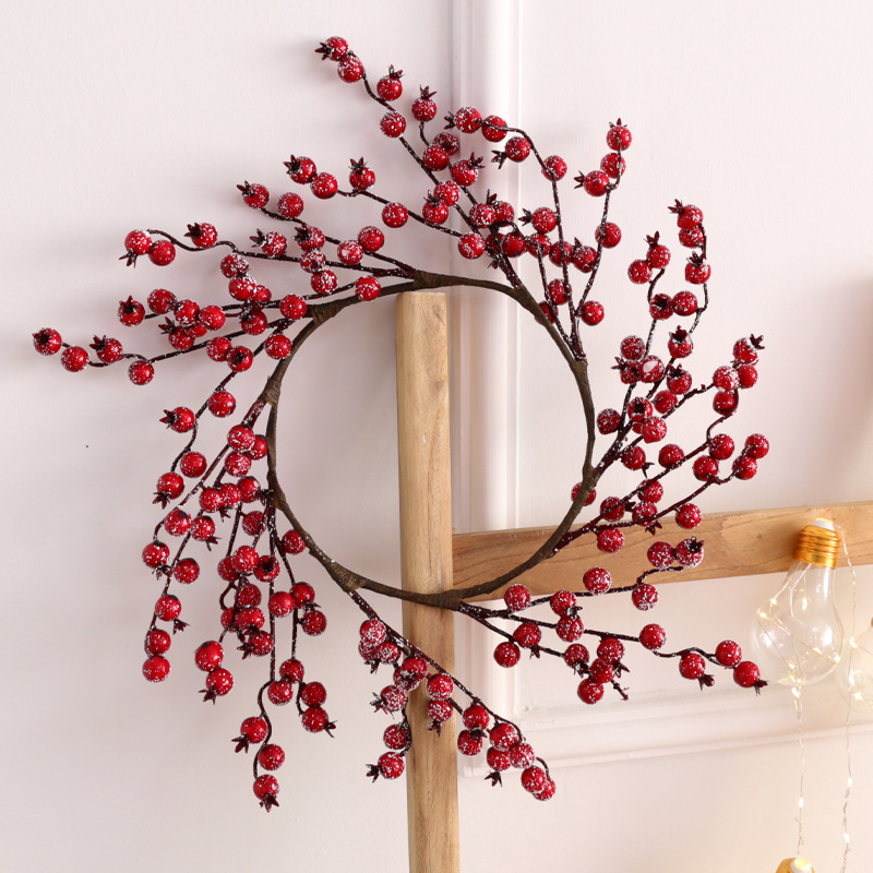 Hot-selling Christmas Wreath Mini Rattan Wreath Door Hanging Decoration Diy Small Ornaments