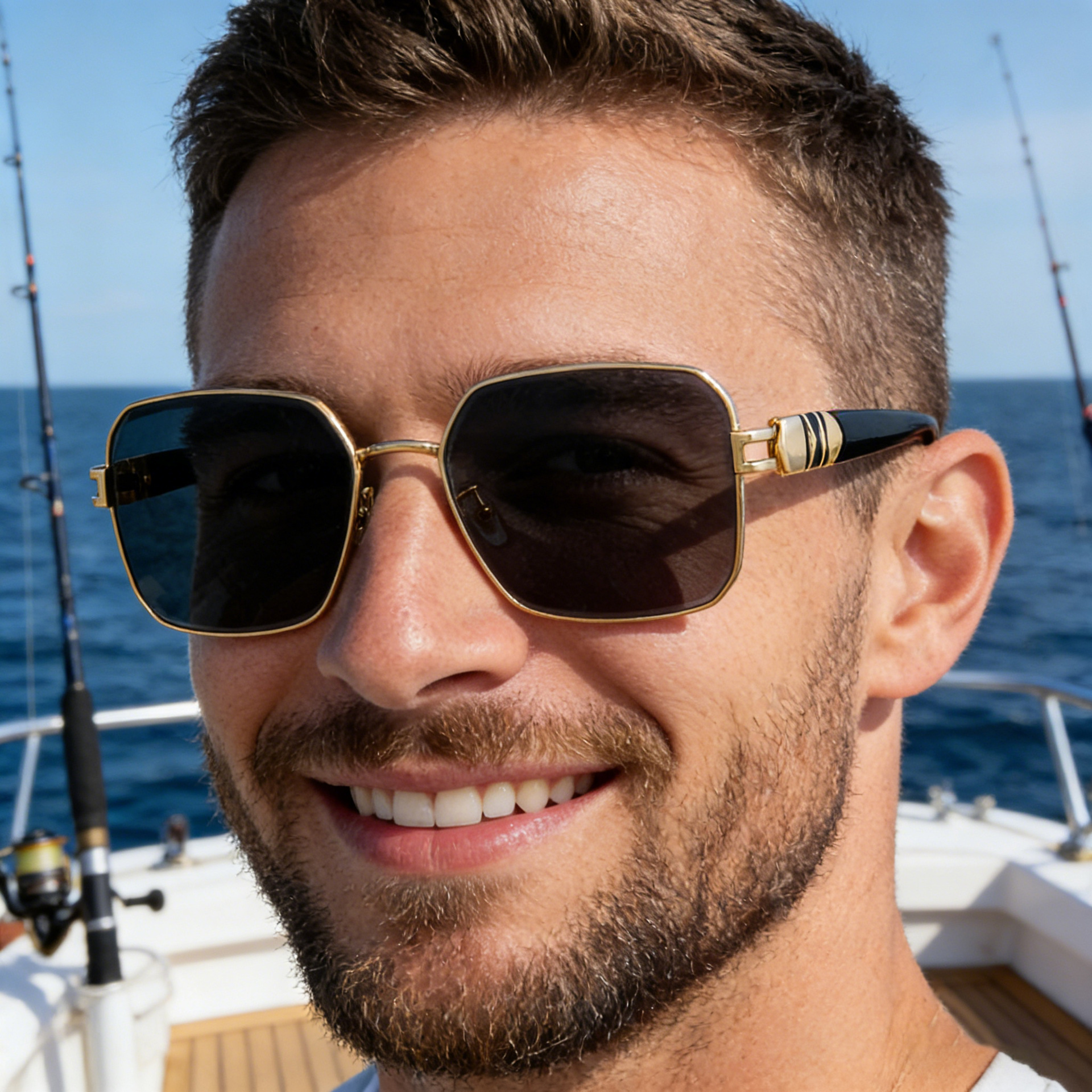 Wholesale Square Sunglasses With Metal Frame And PC Lens For Men Women - Everful