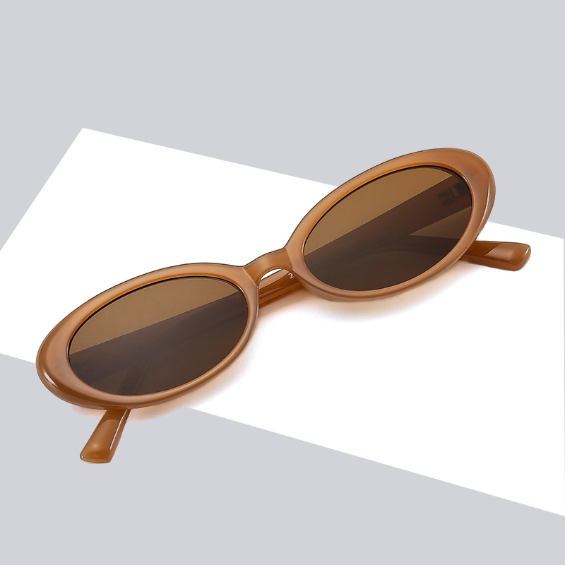 Wholesale Vintage Oval Sunglasses UV Protection Retro Small Frame Eyewear - Everful