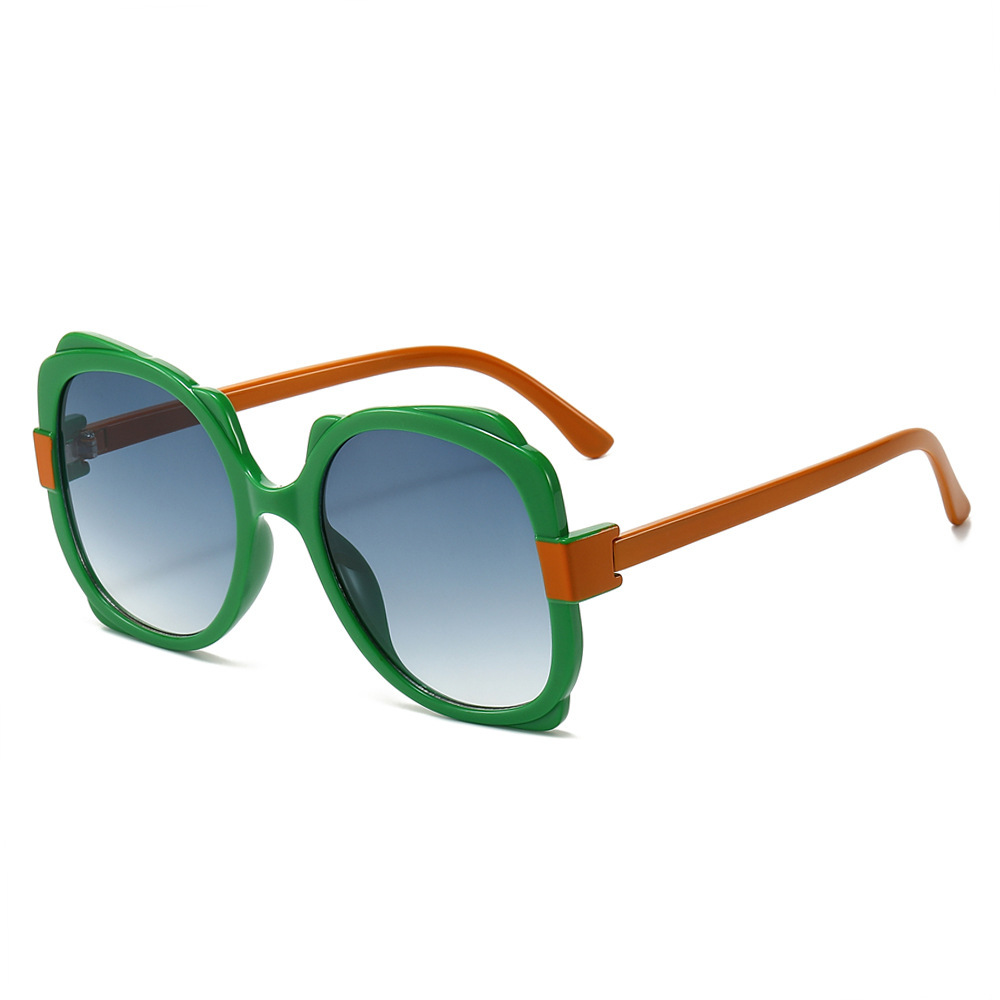Wholesale Oversized Square Sunglasses UV400 PC Frame Gradient Lens - Everful