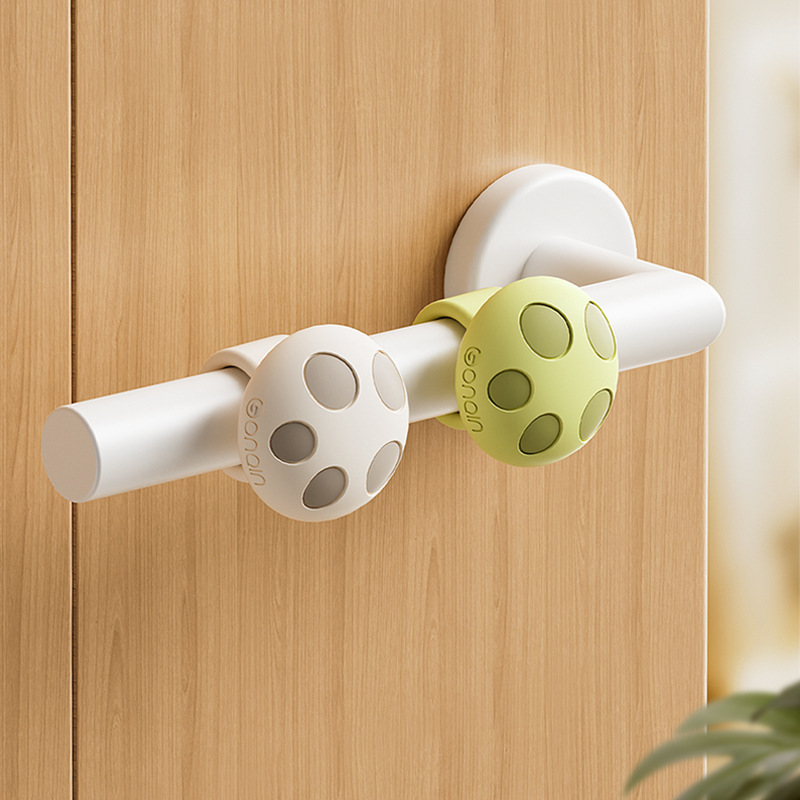 Mushroom Shape Silicone Door Handle Stopper Anti-Collision Silent Wall Protector Ring Buffer For Door Knobs Home Safety Furniture Protection