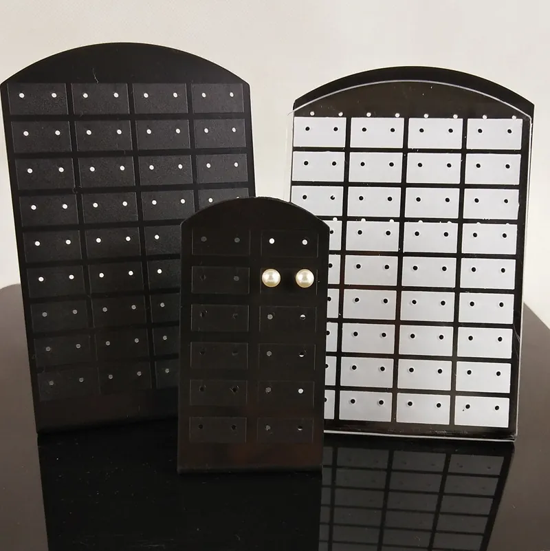 Earring Display Stand Plastic L-Shaped Vertical Multi-Hole Desktop Jewelry Organizer Rack For Ear Studs Earring Board Holder