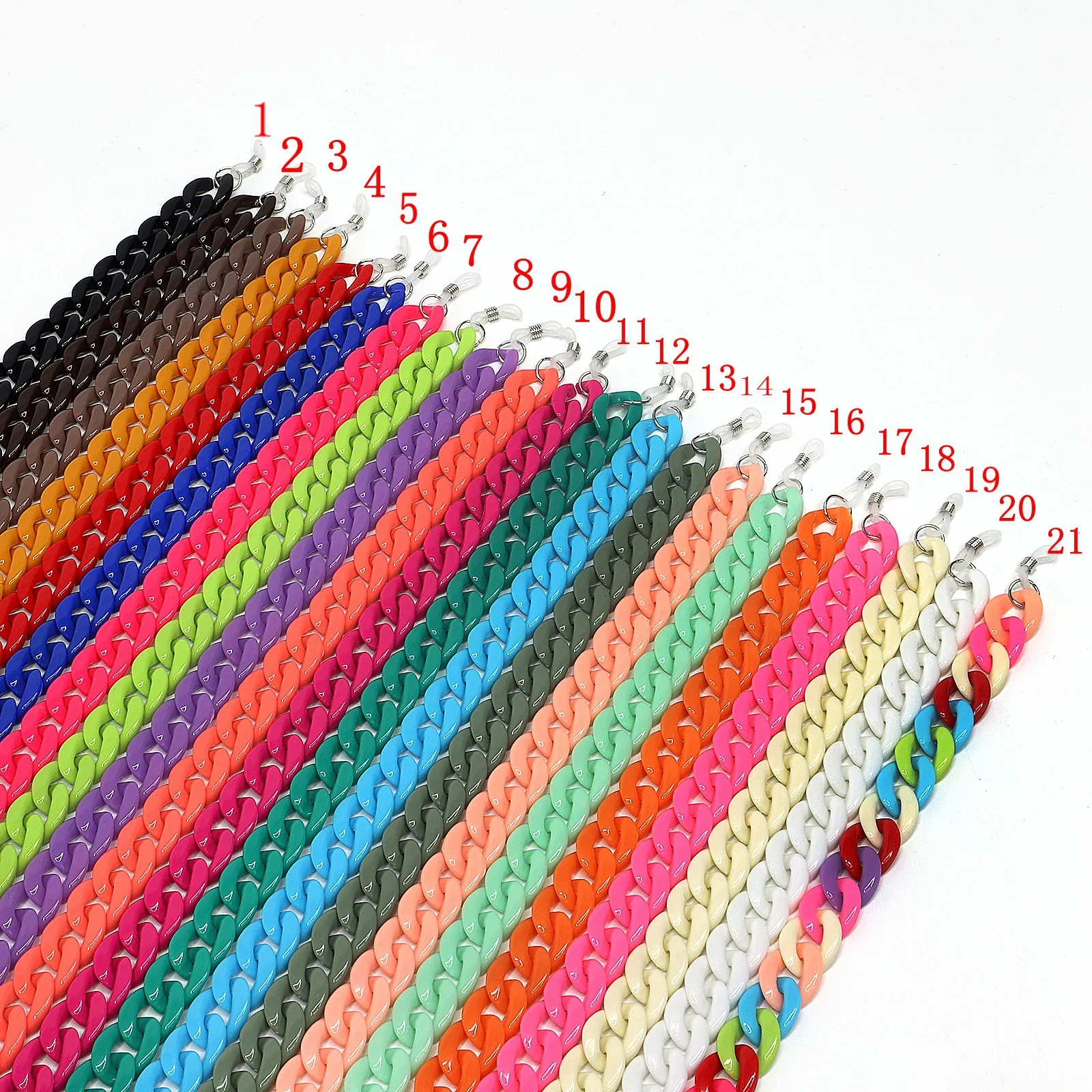 Acrylic Chunky Glasses Chain Anti Slip Mask Lanyard Eyewear Strap Neck Cord Holder For Sunglasses Fashion Accessory