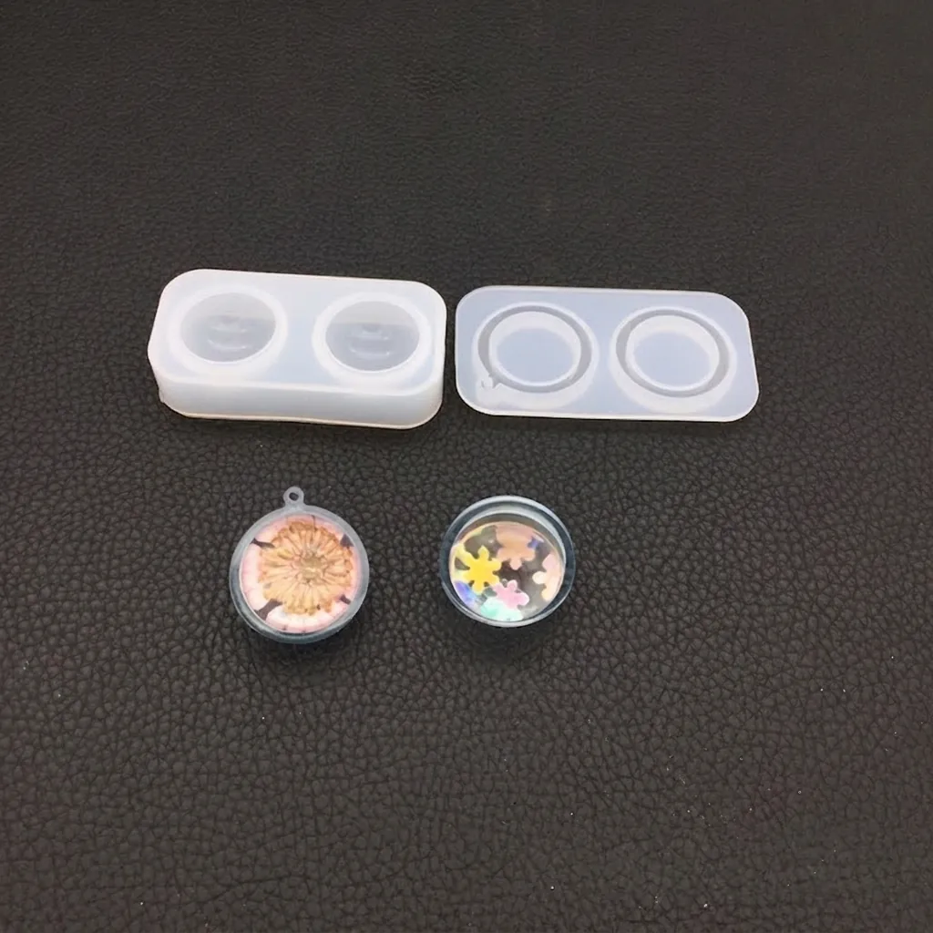 DIY Universe Ball Silicone Resin Mold Sphere Pendant Jewelry Making Tool High Mirror Surface Transparent Crafting Accessory