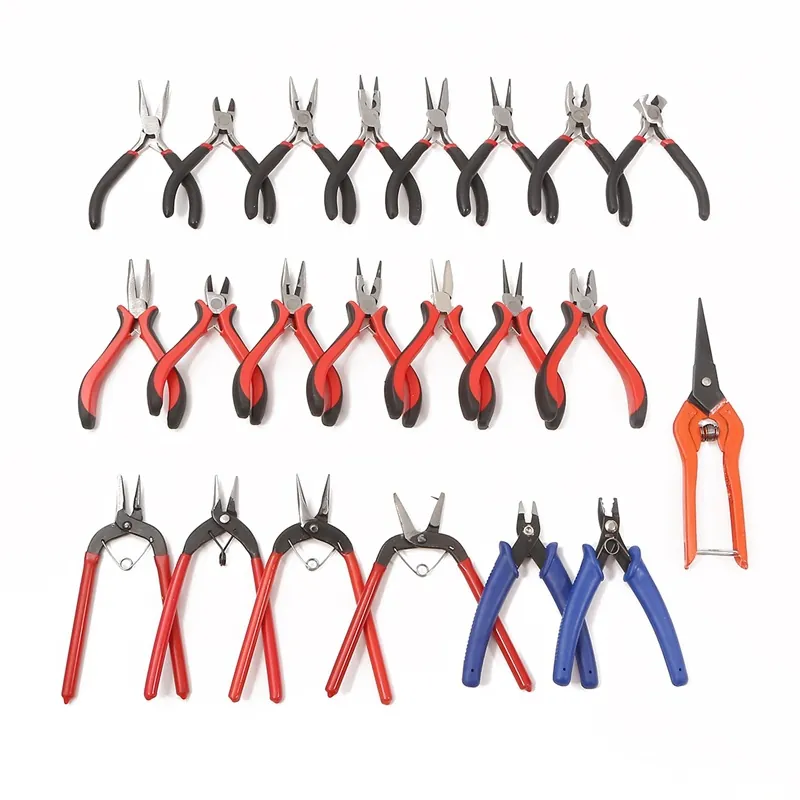 Jewelry Pliers DIY Hand Tools For Beading Craft Repair Precision Carbon Steel With Non-Slip Handle Multi Functional