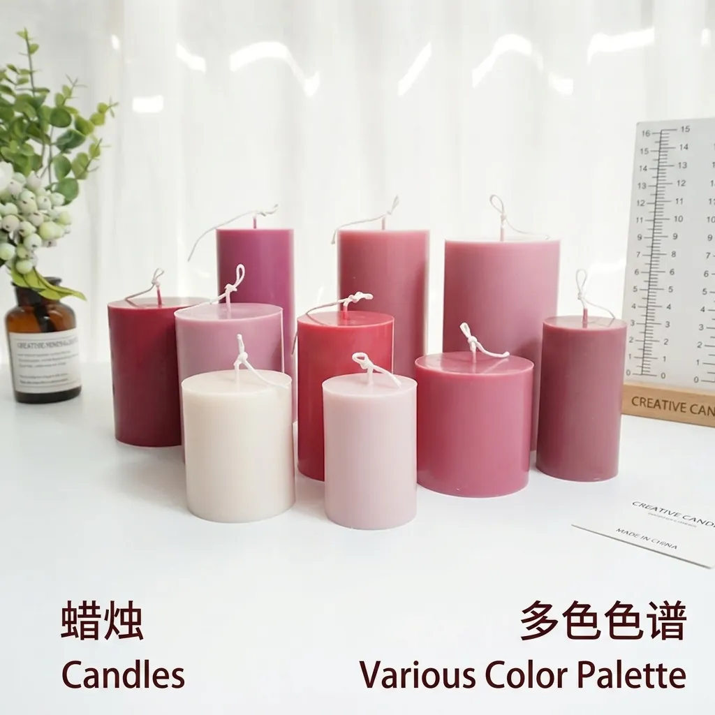 Cylindrical Candle Mold Transparent Plastic DIY Handmade Aromatherapy Soap Making Tools Heat Resistant Home Decor