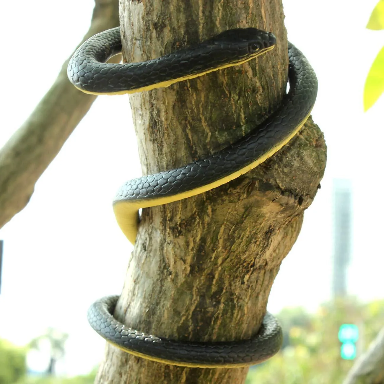 Giocattolo Serpente Realistico Gomma Morbida Finto Trama Realistica Oggetto Per Scherzi Per Halloween Pesce Aprile Giardino