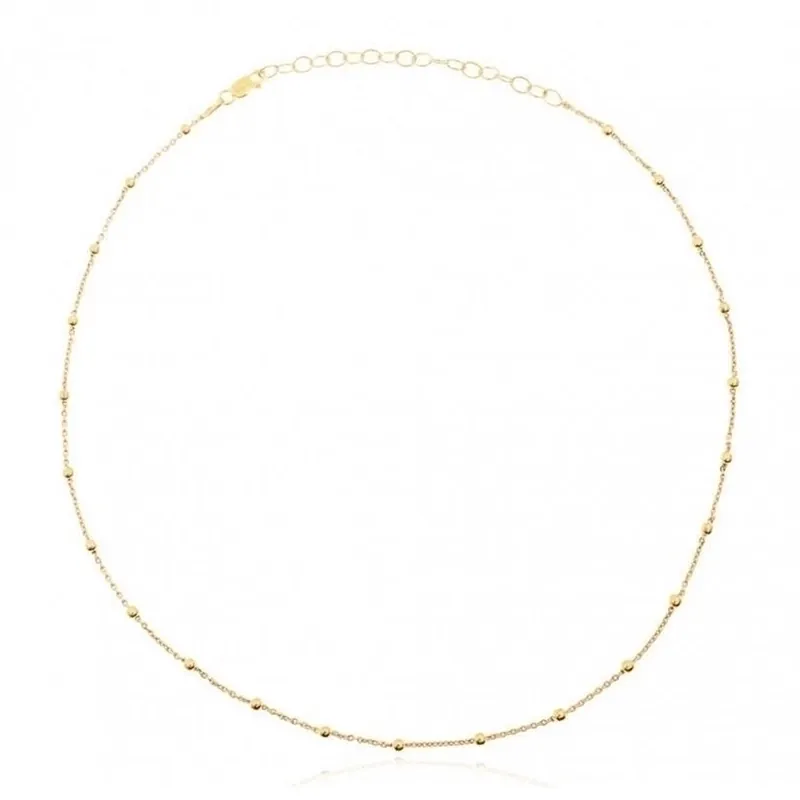 Collana Con Catena A Sfere In Argento Sterling S925 Minimalista Elegante Choker Da Donna Gioielli Quotidiani