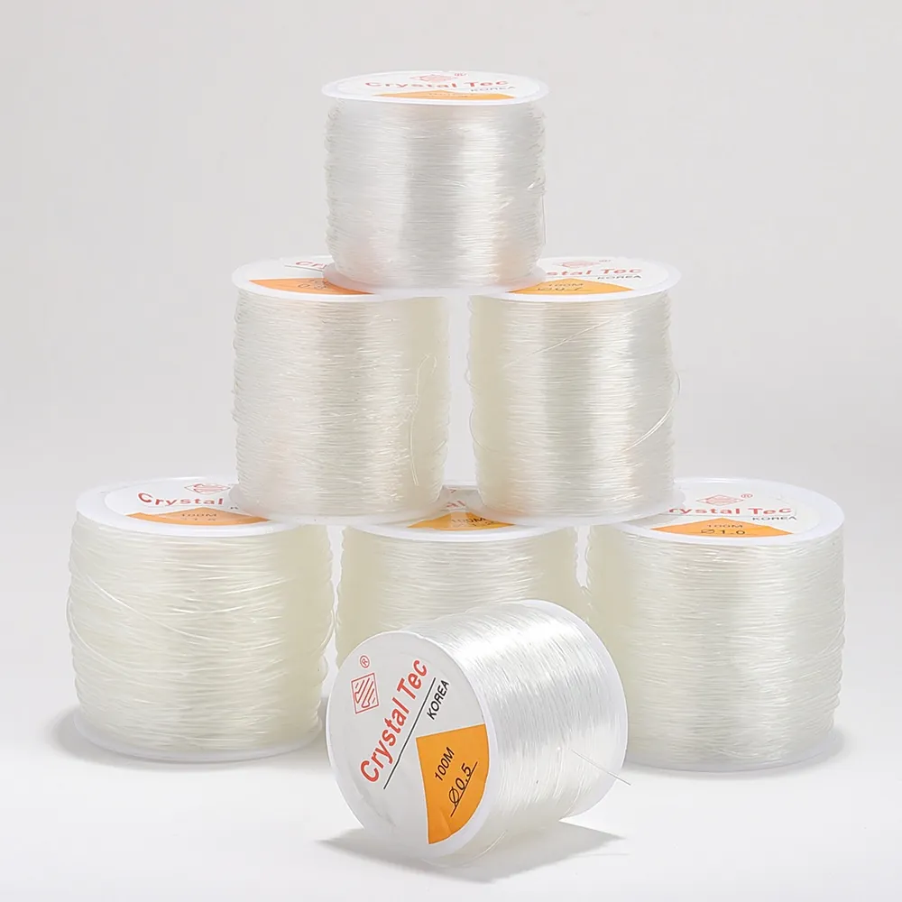Elastic Crystal Thread Beading Cord Transparent Stretch String For Jewelry Making DIY Bracelet Necklace Handcrafted Accessories