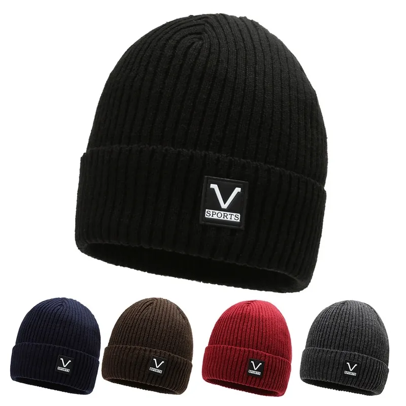 Wool Hat Autumn And Winter Men'S And Women'S Fashion Pullover Cap Korean Style Fashionable Velvet Thickened Knitted Hat Warm Hat Covering Hat