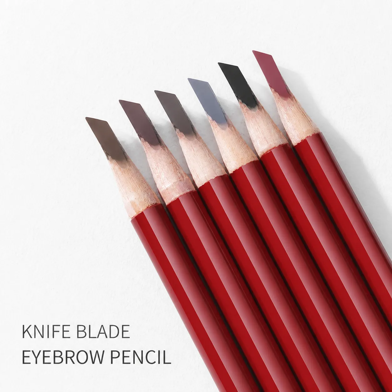 Eyebrow Pencil Waterproof Long Lasting Sweat Proof Hard Core Sword Shape Natural Wild Brow Professional Makeup