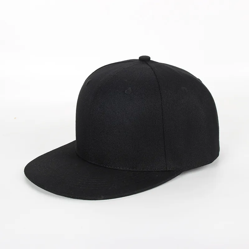 Snapback Hat Flat Brim Baseball Cap Acrylic Solid Color Camouflage Hip Hop Streetwear Sun Protection Men Women