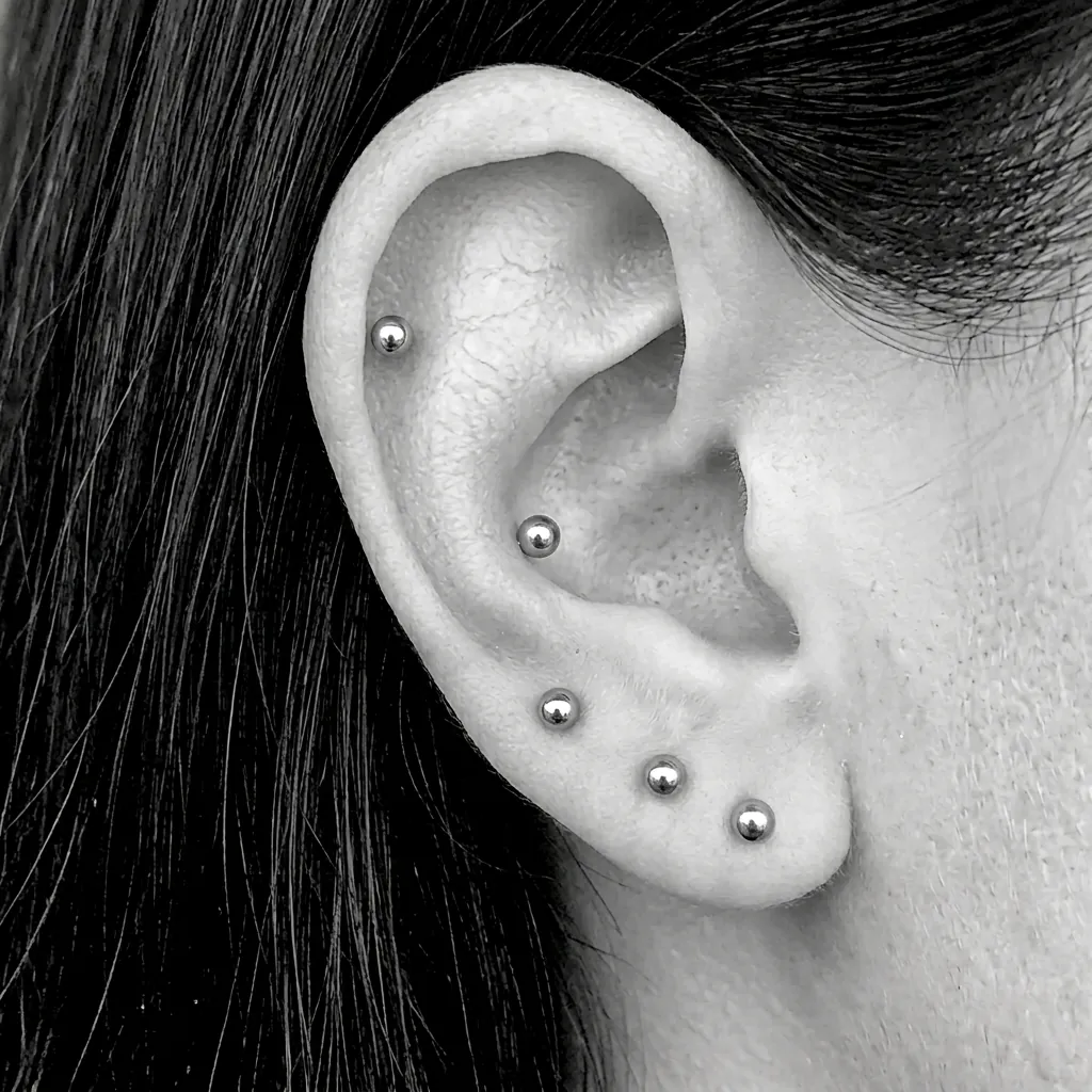 Pendientes De Aro En Forma De C Minimalistas Con Poste De Plata Esterlina 925 Bola Pulida Joyería Geométrica Para Mujer