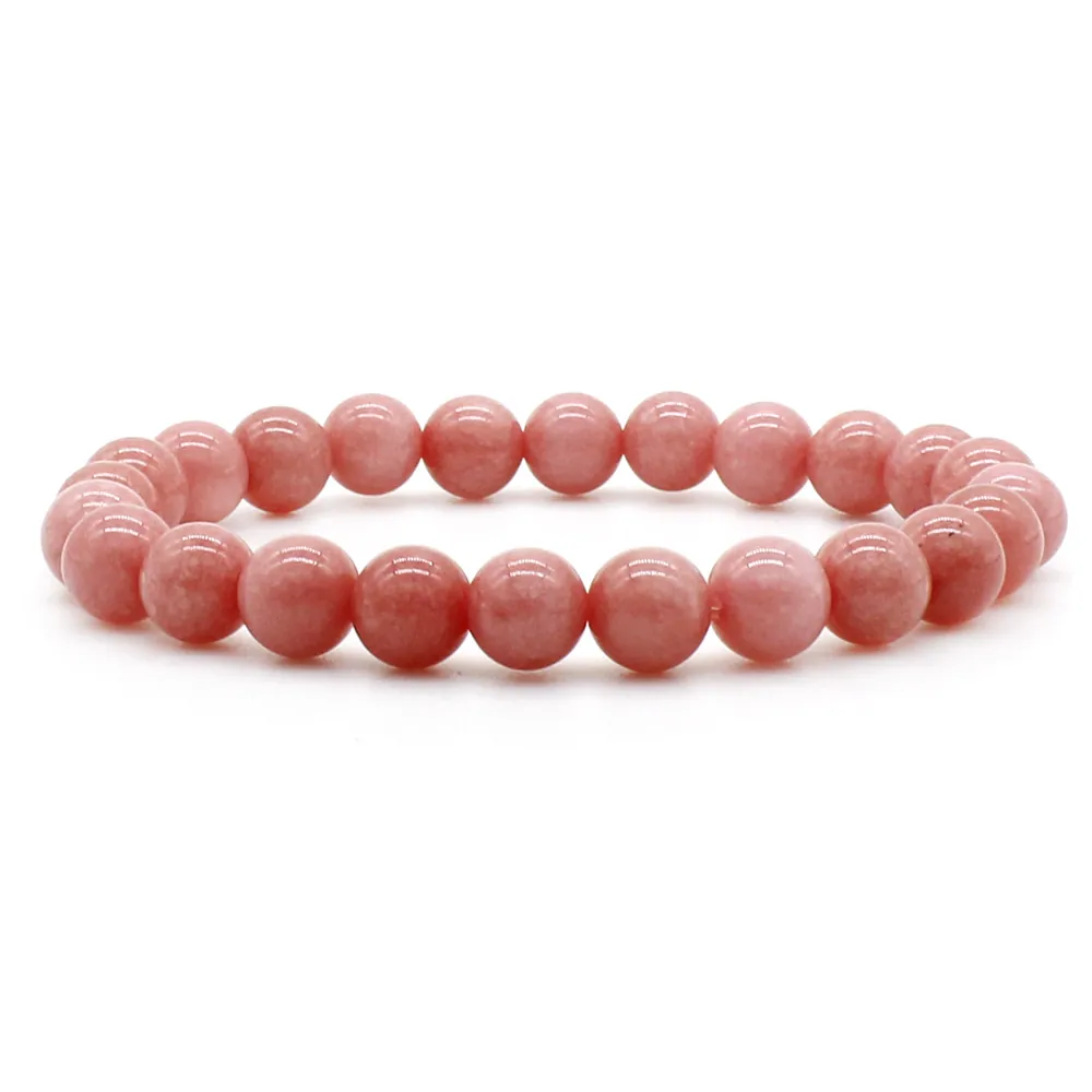 Bracciale Di Perline In Pietra Naturale Fatto A Mano Elastico Agata Quarzo Vetro Perline Tonde Gioielli Minimalisti Donna Uomo
