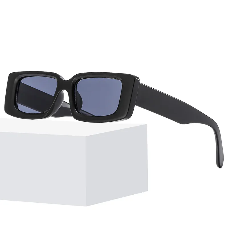 Retro Square Sunglasses Women Fashion Rectangular UV400 Protection PC Frame AC Lens Outdoor Travel