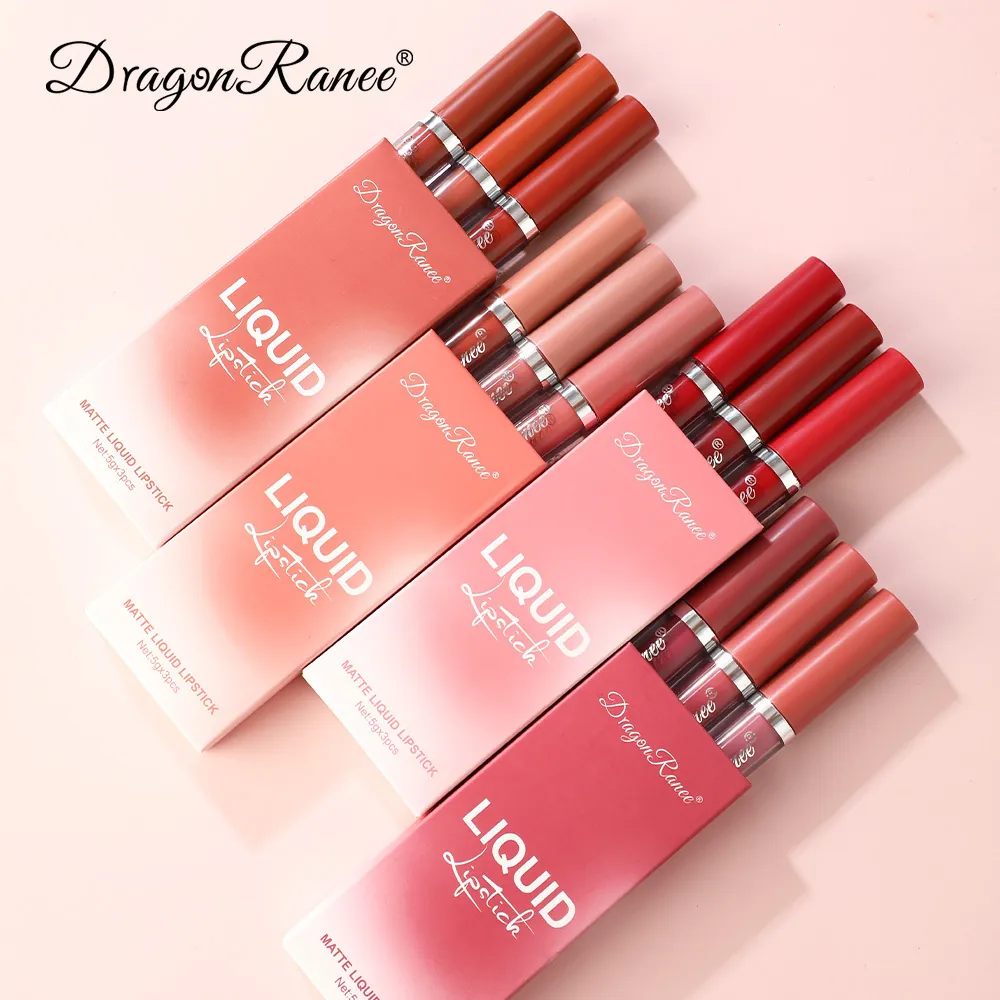 Rossetto Liquido Opaco Lucidalabbra Velluto Lunga Durata Impermeabile Trucco Professionale Texture Liscia Colorata Per Donne