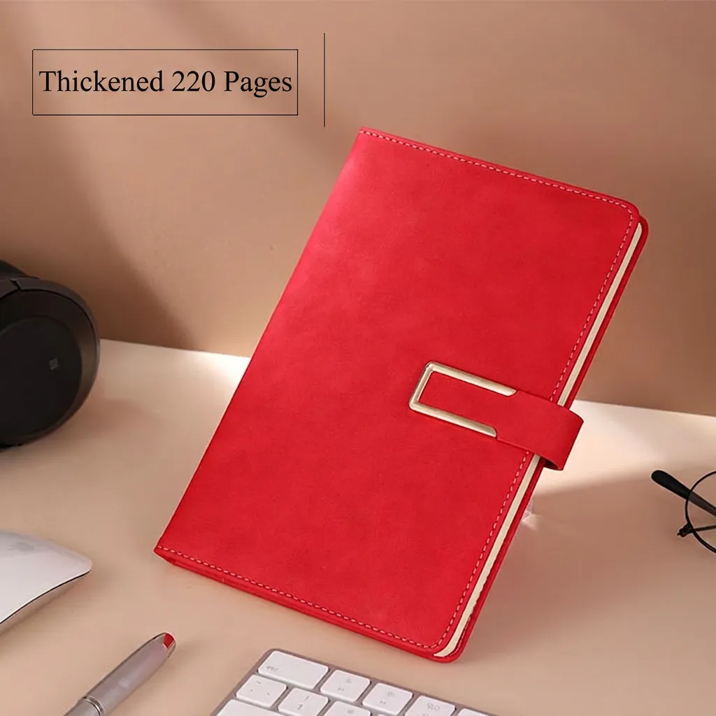 Professionelles PU Leder Business Notizbuch Mit Metallschnalle A5 B5 Verdickt 200 Seiten Büro Schreibwaren Geschenkbox Kollektion
