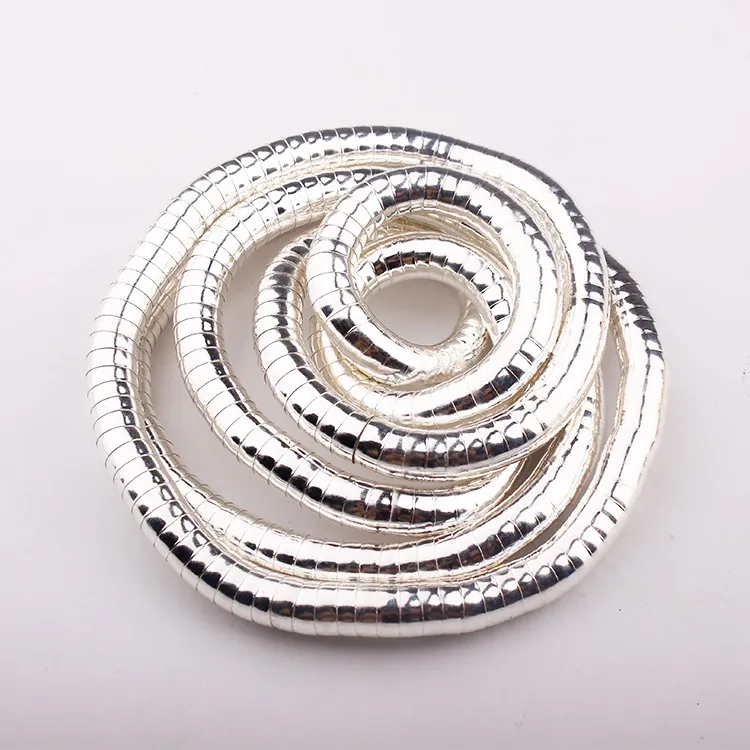 Flexible Snake Bone Necklace Alloy Bendable Spiral Wrapped Fashion Jewelry For Women Men Party Accessory