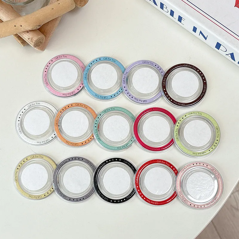 Magnetic Phone Airbag Stand Round Plastic MagSafe Compatible Desktop Grip With Gift For You Print Solid Color