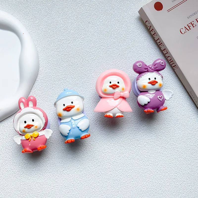 Supporto Per Cellulare Estensibile 3D Anatra Cartone Animato Carino Impugnatura Resina Kawaii Accessorio Universale