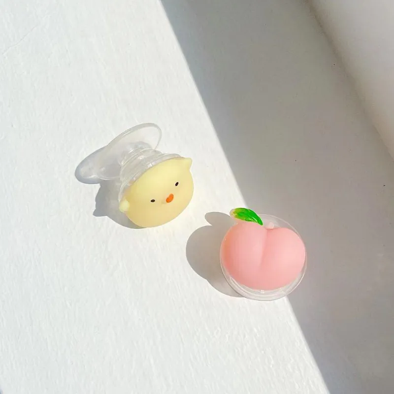Support De Téléphone Squishy En Silicone Griptok Dessin Animé Poussin Pêche Télescopique Bureau Anti Stress