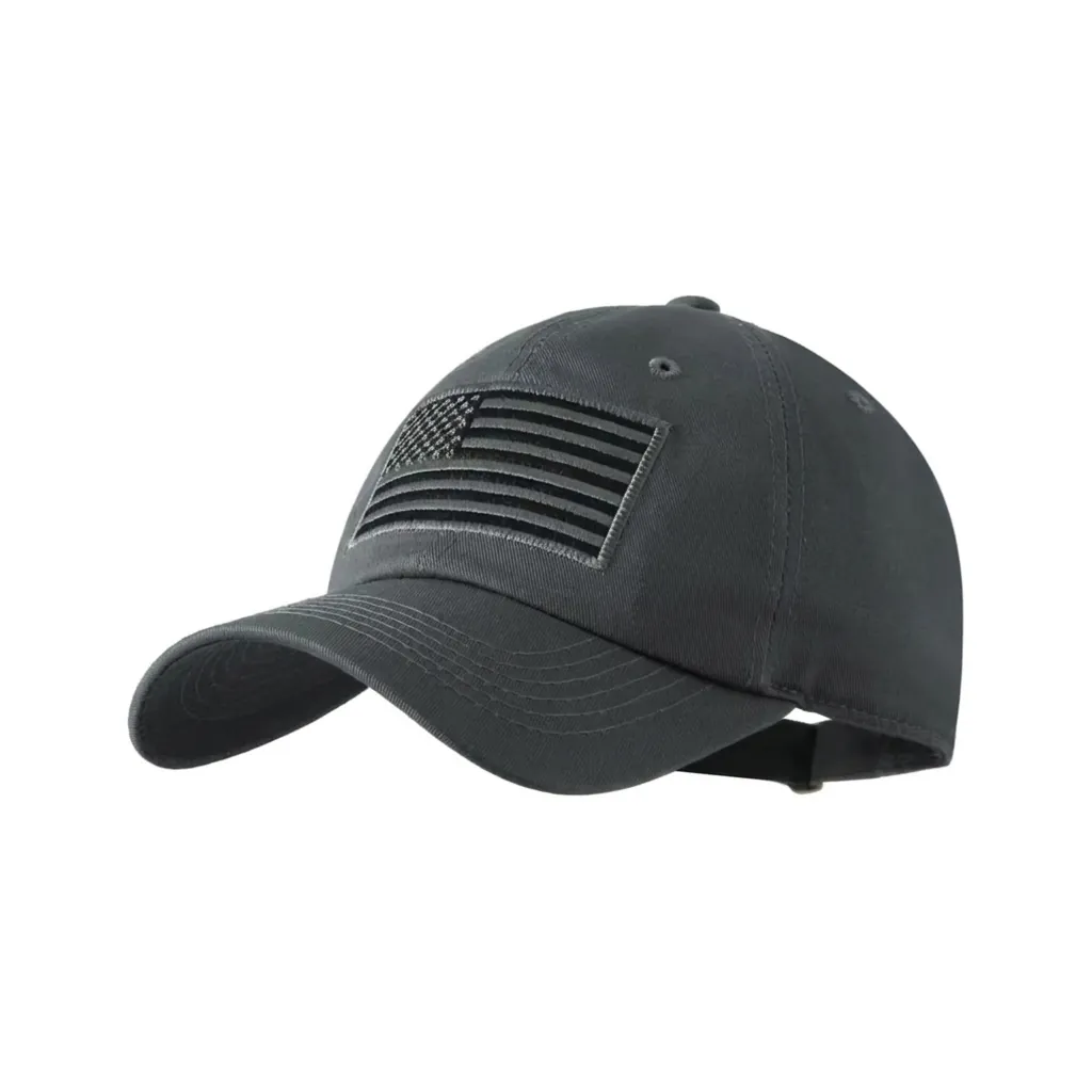 Washed Cotton Baseball Cap Men Women Vintage Distressed US Flag Embroidery Sunshade Peaked Hat Adjustable Outdoor Fashion Sport Cap